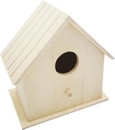 Houten Vogelhuisje Om Te Beschilderen - Blanco Houten Vogelhuisje