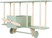 UP!WARSAW - Wandkast vliegtuig hout - Sage Green - 72 cm x 29 cm x 42 cm