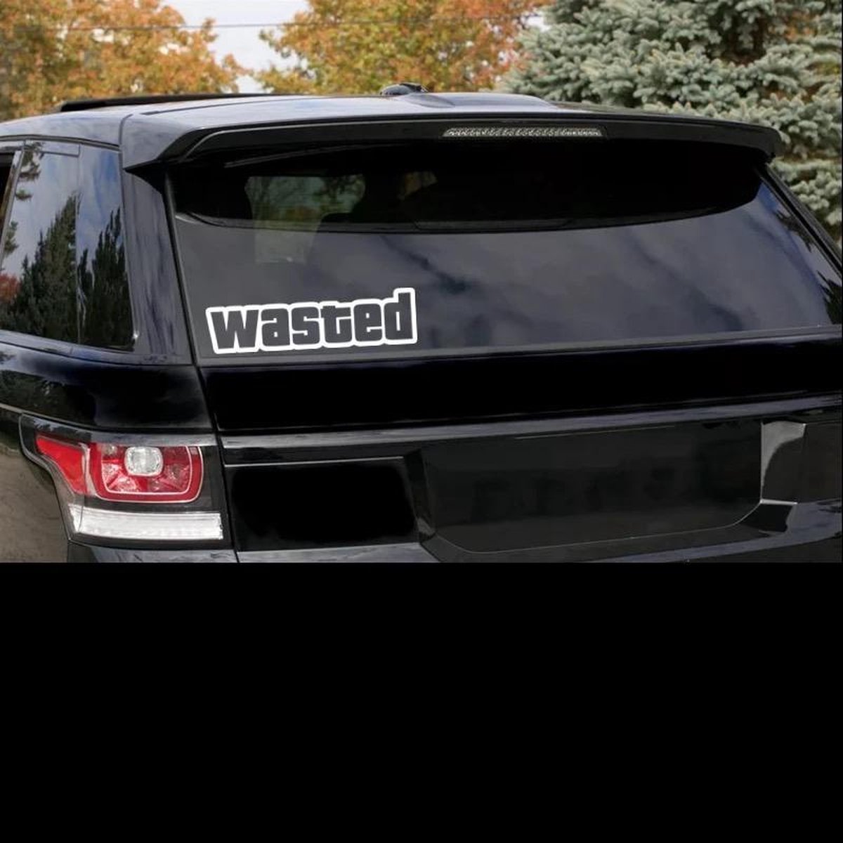 Wasted Sticker - Auto Accessoires Interieur Grappig - Auto Accessoires Volwassen - Stickers Voor Op De Auto - Auto Stickers Strepen - Auto Onderdelen - Autostickers Grappig - Auto Sticker Voor Auto - Valentijn Cadeau Voor Hem - 28 x 7 cm