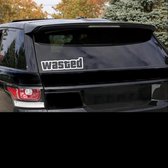 Wasted Sticker - Auto Accessoires Interieur Grappig - Auto Accessoires Volwassen - Stickers Voor Op De Auto - Auto Stickers Strepen - Auto Onderdelen - Autostickers Grappig - Auto
