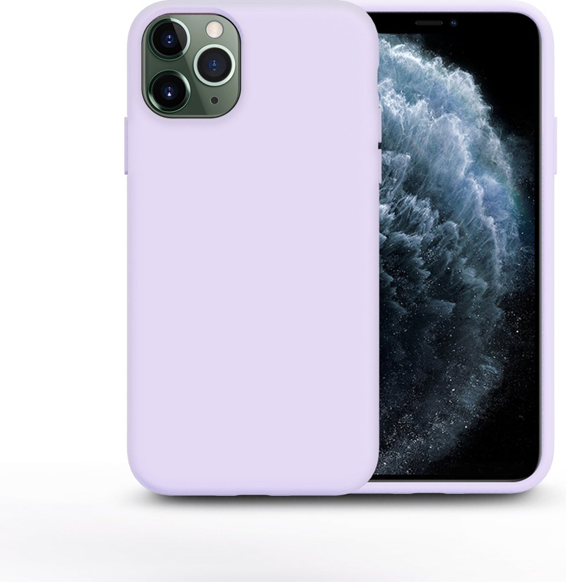 Nano Silicone Back Hoesje Geschikt voor iPhone 11 Pro – Lila