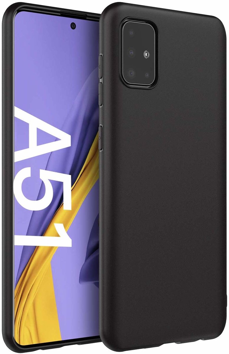 Hoesje Geschikt Voor Samsung Galaxy A51 TPU hoesje Back Cover - Zwart