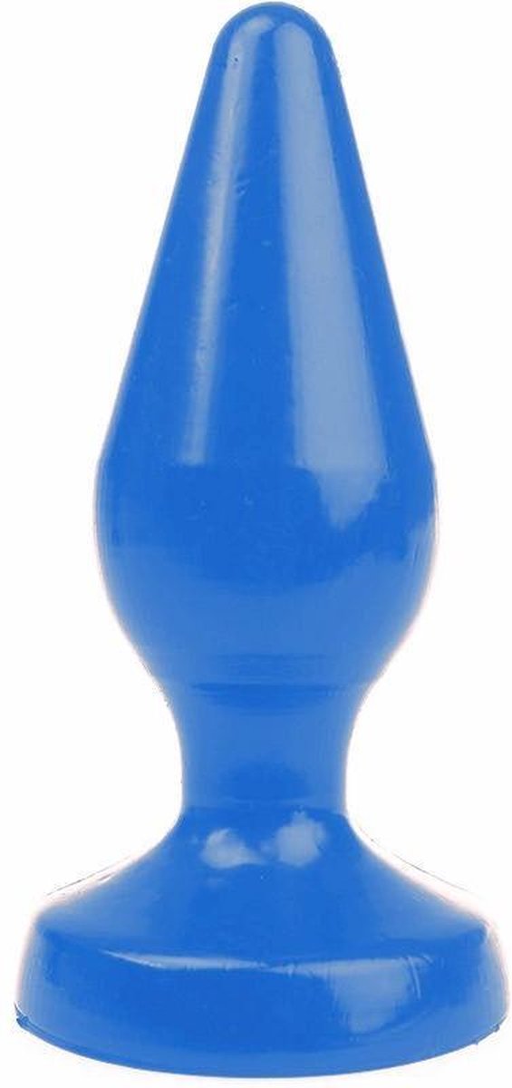 I Love Butt - Klassieke Buttplug - L - Blauw