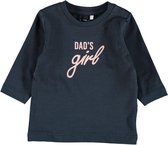 Name it Newborn Tshirt Kathe 'Dads Girl Dark Sapphire - 68
