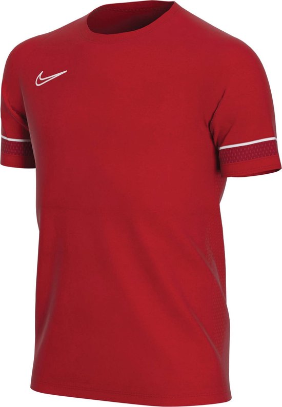Nike Academy 21 Junior  Sportshirt - Maat 152  - Jongens - Rood/Donker rood/Wit