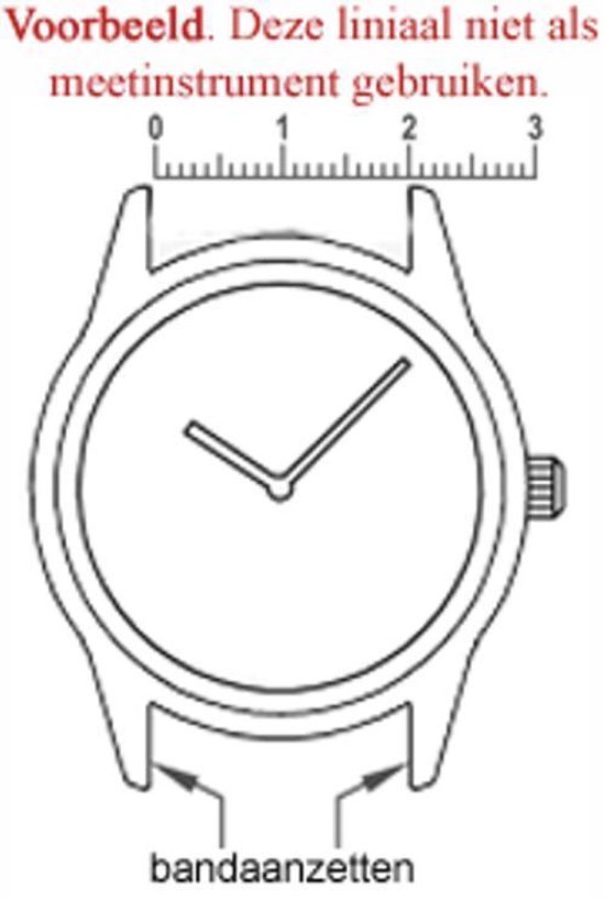 Horlogeband-horlogebandje-16mm-echt leer-zacht- bruin-plat-stalen gesp-leer-16 mm - Echt leer