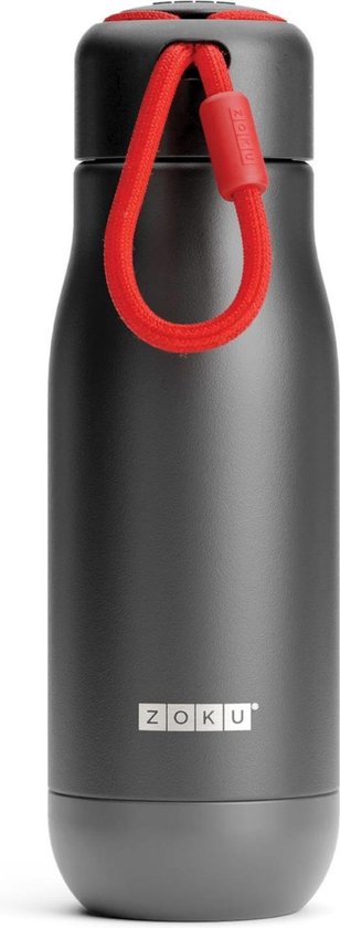 Thermosfles RVS, 350 ml, Zwart - Zoku | Hydration