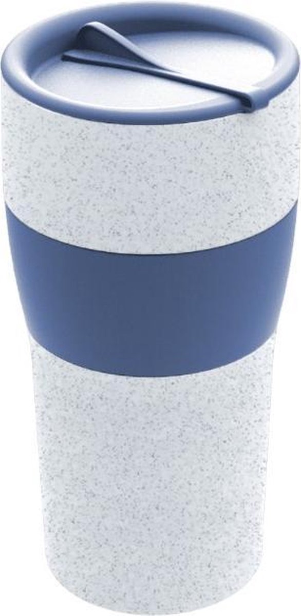 Herbruikbare Koffiebeker met Deksel, 0.7 L, Organic Blauw - Koziol | Aroma To Go XL