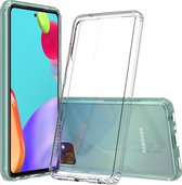 Samsung Galaxy A52 / A52s Hoesje, MobyDefend Transparante Shockproof Acryl + TPU Case, Volledig Doorzichtig | GSM Hoesje / Telefoonhoesje Geschikt Voor: Samsung Galaxy A52 / Galaxy A52s