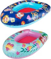 Setje van 2 Booten - Paw Patrol en Disney Princess  Kleine Zeemeermin - Opblaasbare boot - 3-6 jaar - 100 cm lang