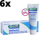 GUM HaliControl Tandpasta - 6 x 75 ml - Voordeelverpakking