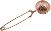 Thee ei met knijphandvat - theeknijper - rose gold - 2 STUKS
