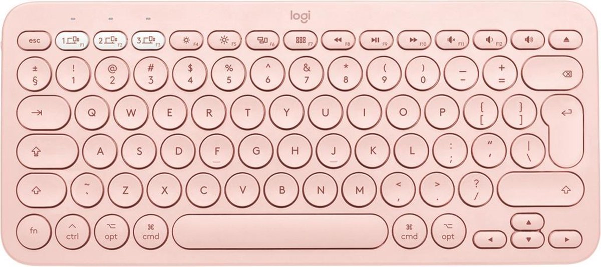 Logitech K380 - Bluetooth Toetsenbord - Mac - Multi Device - QWERTY ISO - Roze - Logitech