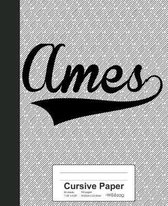 Cursive Paper: AMES Notebook