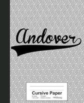 Cursive Paper: ANDOVER Notebook