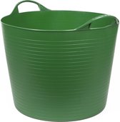 Flexibele kuip emmer/wasmand rond groen 45 liter - Opbergmanden