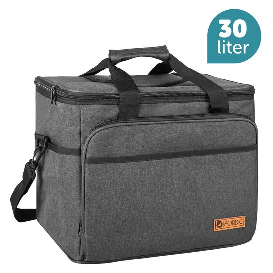 Fordig Koeltas Xl Zwart 30 Liter Gemaakt Van 600d Polyester Met Peva Voering Bol Com