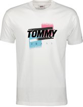 Tommy Jeans T-shirt - Slim Fit - Wit - XL