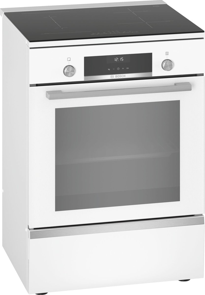 SerieI6, Elektro fornuis, Wit, klok, inductie