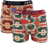 katoenen heren boxershort j&c - 2 pack - maat M