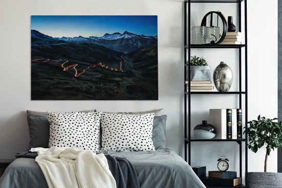 Splügenpas toile 2cm 120x80 cm - Tirage photo sur toile (Décoration murale salon / chambre)