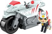 PAW Patrol, Moto Pups Wildcat Deluxe terugtrekmotor met wheelie-functie en figuur