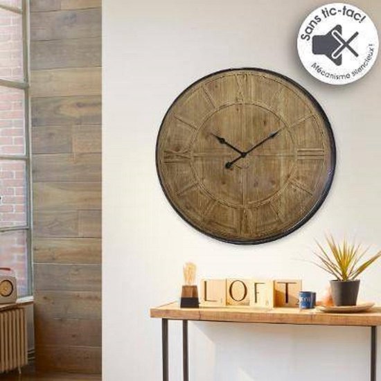 SensaHome Wandklok Athens - Luxe Grote Klok - Industriële Stijl - Met