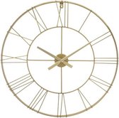 Metalen Ronde Wandklok 3D Effect Goud Ø 70 cm