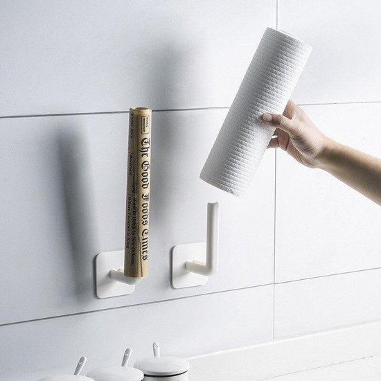 Keuken Zelfklevende Accessoires Onder Kast Papierrol Rack Handdoek Houder Tissue Hanger Opslag Rek Voor Badkamer wc