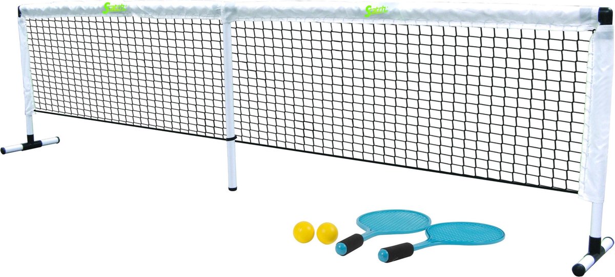 Scatch Tennisset - 1 Net - 2 Rackets - 2 Ballen - 245 x 30 x 63 cm - Scatch