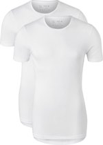 RJ Bodywear Everyday - Groningen - 2-pack - T-shirt O-hals - wit rib -  Maat XL