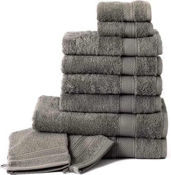 Komfortec Handdoekenset – Set van 10 - Voordeelpakket - 100% Katoen –  Hotelkwaliteit -... | bol