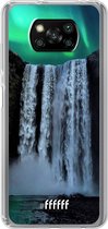 6F hoesje - geschikt voor Xiaomi Poco X3 Pro -  Transparant TPU Case - Waterfall Polar Lights #ffffff
