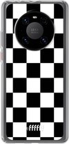 6F hoesje - geschikt voor Huawei P40 Pro -  Transparant TPU Case - Checkered Chique #ffffff