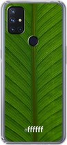 6F hoesje - geschikt voor OnePlus Nord N10 5G -  Transparant TPU Case - Unseen Green #ffffff