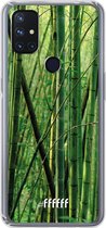 6F hoesje - geschikt voor OnePlus Nord N10 5G -  Transparant TPU Case - Bamboo #ffffff