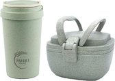Huski Home Rice Lunch Box en Travel cup Duck Egg Blue