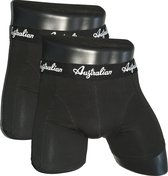 Australian Boxers Heren Zwart 2-Pack maat L