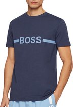 Hugo Boss UPF Slim Fit  T-shirt - Mannen - donker blauw/licht blauw