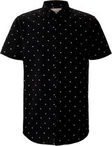 Tom Tailor Denim Korte mouw Overhemd - 1025483 Zwart (Maat: XL)