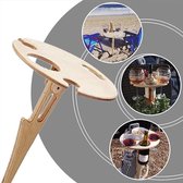 Opvouwbare wijntafel - Picknicktafel - Wijn Bijzettafel