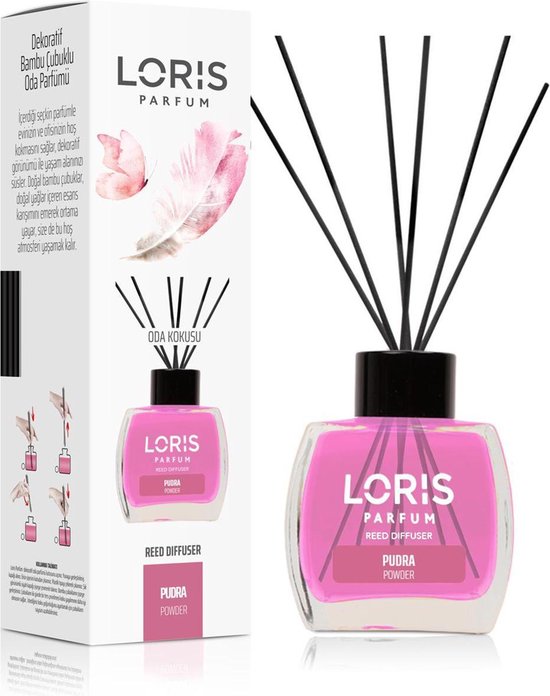 LORIS - Parfum - Geurstokjes - Huisgeur - Huisparfum - Powder - Poeder - 120ml
