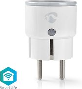 SmartLife Slimme Wi-Fi Stekker met Krachtmeter, 2500 Watt, Schuko / Type-F (CEE 7/7), -10 - 40 °C, Smartphone App, Wit