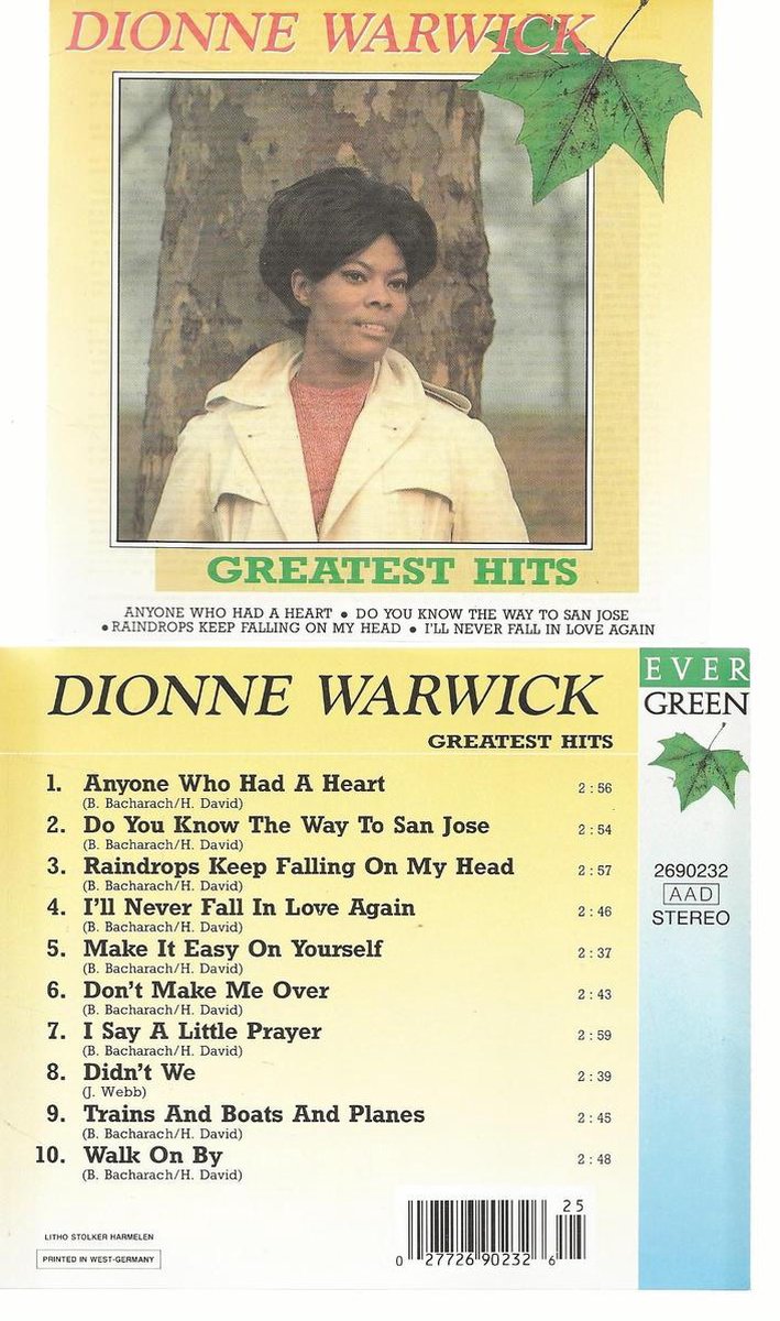 DIONNE WARWICK 20 GREATEST HITS