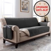 TBG™-Bankhoezen-Gewatteerde Sofa Couch Cover Hond Kids Sofa Kussen Mat Grey Chair (58x193cm)
