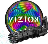 VIZION reflecterende voetbal + Bubble Gun!