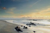 FotoAmeland op aluminium 105 x 70 cm de wadden op zijn mooist