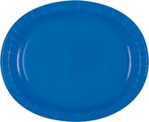 Blauwe Borden Ovaal 31cm 8st