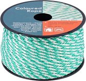 Ficelle colorée | Corde Vert- Wit | 3 mm | 20 mètres