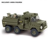 I14 - Amerikaanse Supply Truck - 230 onderdelen en 4 mini-figuren - WW2 Bouwstenen - Lego fit - WW2 - Soldaten - Militair - Tank - Army - Bouwstenen - Wapens - Geweren - Brick - Tw